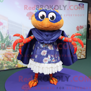 Maskot karakter af en Navy...