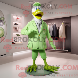 Postava maskota Lime Green...