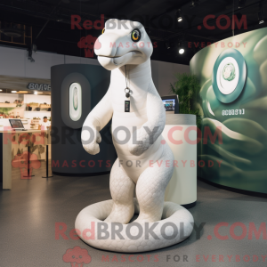 Mascot character of a White...