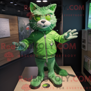 Mascot character of a Green...