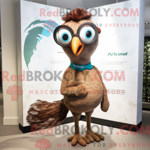 Mascot character of a Brown...