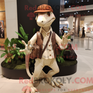 Maskot karakter af en creme...