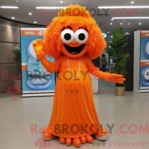 Maskotkarakter af en Orange...