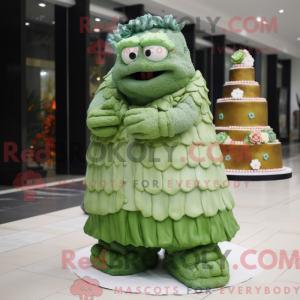 Mascot character of a Green...