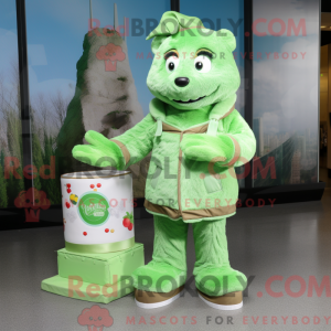 Mascot character of a Green...