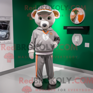 Mascot character of a Gray...