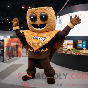 Mascot character of a Brown...