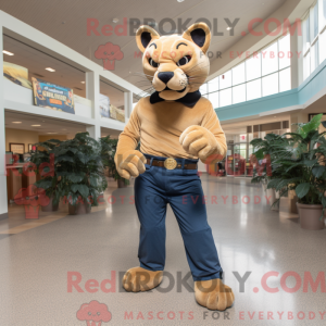 Mascot karakter van een Tan...