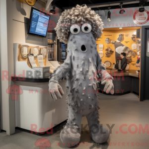 Mascot character of a Gray...