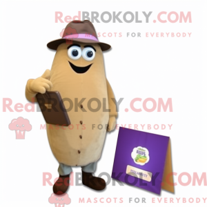 Mascot character of a Tan...