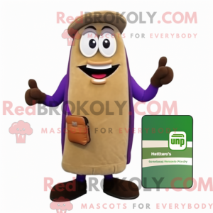 Mascot character of a Tan...