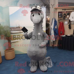 Mascot character of a Gray...