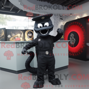 Mascot character of a Black...