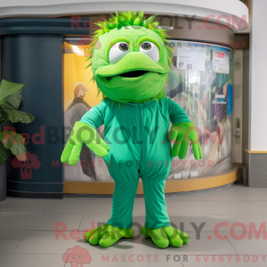 Maskot postava Green Betta...