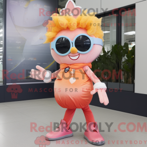 Mascot character of a Peach...