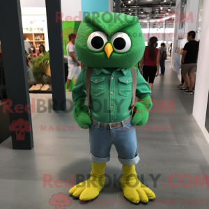 Mascot character of a Green...