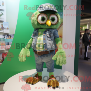 Mascot character of a Green...