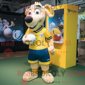 Mascottefiguur van een...