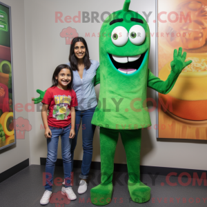 Mascot character of a Green...
