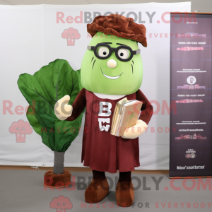 Mascot character of a Brown...