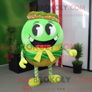 Postava maskota Lime Green...
