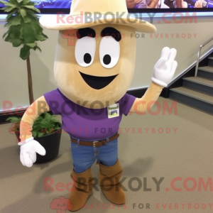 Mascot character of a Tan...