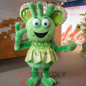Mascot character of a Green...