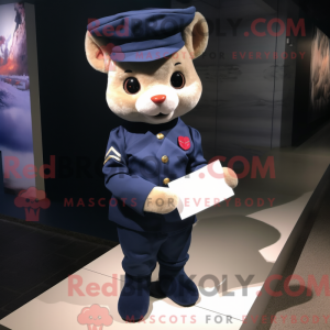 Mascot character of a Navy...