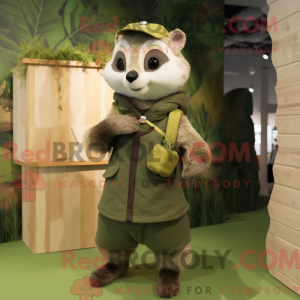 Mascot character of a Olive...