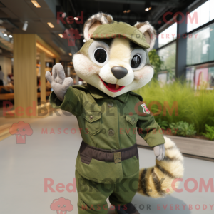 Mascot character of a Olive...