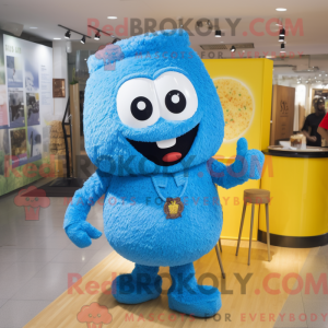 Maskot karakter af en Blue...