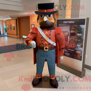 Mascot character of a Rust...
