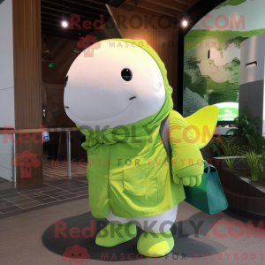 Postava maskota Lime Green...