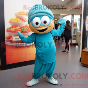 Maskot karakter af en Teal...