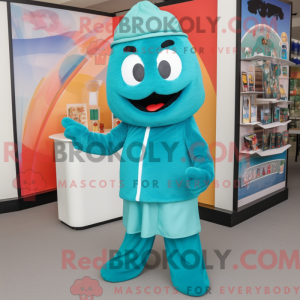 Postava maskota Teal Fried...