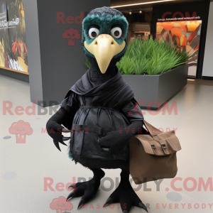 Maskottchen eines schwarzen...