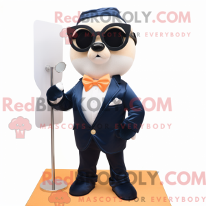 Mascot character of a Navy...