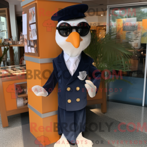 Mascot character of a Navy...