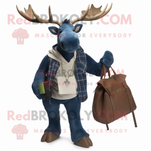 Navy Irish Elk mascotte...