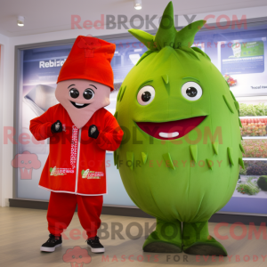 Mascot character of a Red...