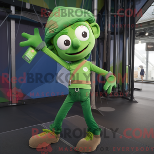 Mascot character of a Green...