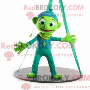 Mascot character of a Green...