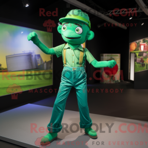 Mascot character of a Green...