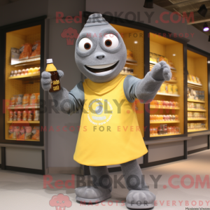 Mascot character of a Gray...