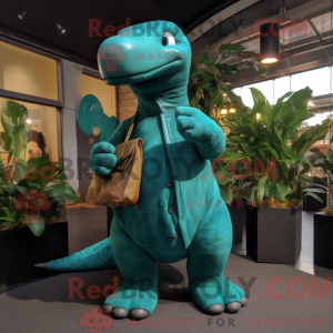 Maskotfigur af en Teal...