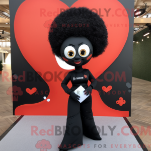 Maskot postava černého...