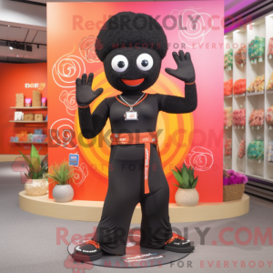 Mascot character of a Black...