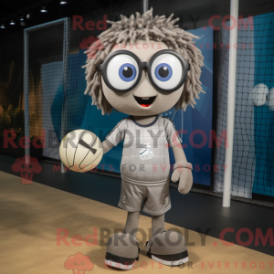 Mascot character of a Gray...