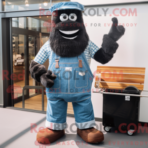 Mascot character of a Black...