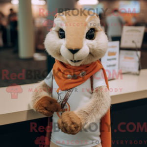 Mascottekarakter van een...